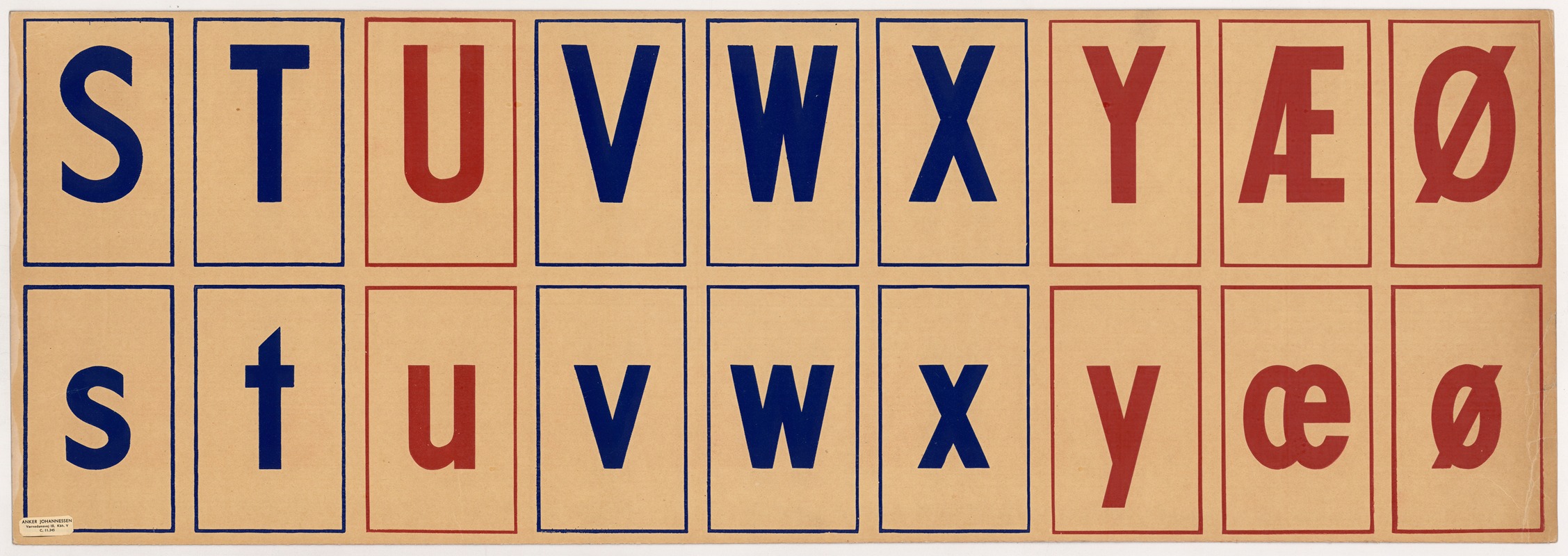 The alphabet (S to Ø) - Artvee